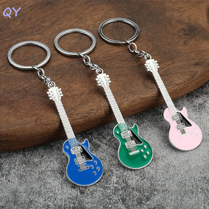 Porte-clés Guitare Électrique Miniature QY en Émail, Pendentif Instrument de Musique en Métal, Souvenir, Petit Cadeau, Vente en Gros - Product Image 3
