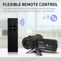 Fabricant professionnel de caméras vidéo avec microphone externe à télécommande, enregistreur 2.7K, zoom optique 16x, caméscope
