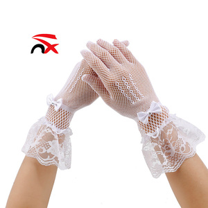 <span class=keywords><strong>Gants</strong></span> de cérémonie en dentelle noirs, blancs et rouges pour femmes, <span class=keywords><strong>gants</strong></span> de mariée papillon pour mariage, fête et bal de promo - Product Image 4