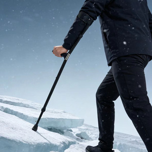 Elbow Cane Telescopic Ice Studs Aluminum Alloy Height Adjustable Hiking <b>Pole</b> Men's Support - Product Image 1