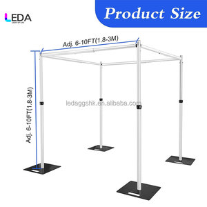2026 New Arrival Professional Modern Detachable Wedding <b>Backdrop</b> Heavy Stand Aluminum <b>Frame</b> Customized Size for Indoor/Outdoor - Product Image 3