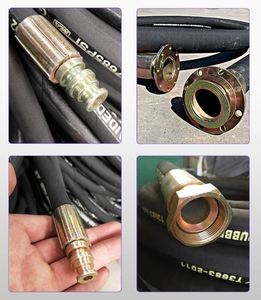 Best Seller 1/2 Inch Black Hydraulic <strong>Rubber</strong> <strong>Hose</strong> High Pressure NBR Material Smooth Steel Wire - Product Image 5