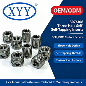 Type 308 Three - Hole Self - Tapping <strong>Thread</strong> <strong>Insert</strong> Stainless Steel <strong>Thread</strong> <strong>Repair</strong> Fastener Self Tapping <strong>Insert</strong> - Product Image 2