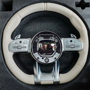Housse de <span class=keywords><strong>volant</strong></span> compatible avec <span class=keywords><strong>Mercedes</strong></span> Benz Is 550 SL Class C 300 GLK 350 SE Alcantara Cuir Sport - Product Image 6