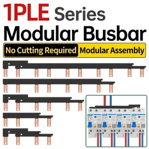 Connecteur électrique 1PLE RCBO Comb Busbar 63A de type broche en cuivre étamé pour disjoncteur 1P+N DPNLE, norme CE ISO 100A - Product Image 6