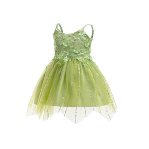 Disfraz de Princesa Tiana de El Elfo Verde, Disfraz de Halloween, Vestidos de Fiesta, Vestidos de Novia para Niñas, Falda de Tul de Hada - Product Image 3