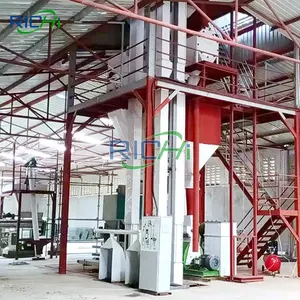 Factory Supply Dier Vis Gevogelte Vee Kip Feed Pellet Verwerking Machine Plant Met Ce Certificaat