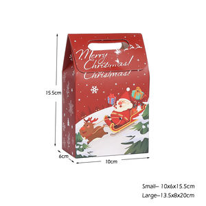 กล่องกระดาษบรรจุคุกกี้ลูกกวาดสำหรับตกแต่งงานปาร์ตี้คริสต์มาสกล่องของขวัญ - Product Image 2
