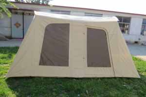 Tenda Cabina di Lusso Grande in Tela Impermeabile, Montaggio Automatico <span class=keywords><strong>Facile</strong></span>, Struttura in Acciaio e Pali in Alluminio, Monostrato, per 5-6 Persone, Famiglia, Spiaggia, Escursionismo - Product Image 6