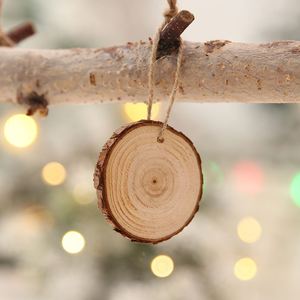 Hot Selling <b>Decorations</b> Diy Wooden 6Cm 10 Pieces Package Furniture <b>Supplies</b> <b>Christmas</b> Tree Pendant - Product Image 3