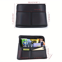 Sac de rangement pour siège de voiture, pliable et lavable, trois grandes poches pour ranger téléphones, sacs, documents, etc. Décoration intérieure.