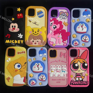 Precio unitario 0.49 USD Fundas de silicona real para iPhone Venta al por mayor Funda para iPhone con dibujos animados, linda funda para teléfono 17 Pro Max - Product Image 4