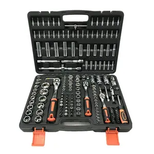 Chất lượng cao 171 PCS chuyên nghiệp ổ cắm Set dụng cụ cầm tay thiết lập với hộp công cụ