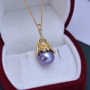 Collar con Colgante de Circonita Blanca Redonda de 11-12 mm de Agua Dulce, Plata de Ley S925, para Mujer, Luz Intensa, Pequeños Defectos, Juego Completo - Product Image 4