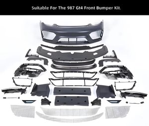 Kit Carrozzeria per Porsche <span class=keywords><strong>Cayman</strong></span> 987 GT4, Paraurti Anteriore GT4 di Alta Qualità in FRP/CF - Product Image 6