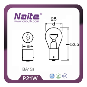1016 1157 S25 P21/5W Rõ Ràng E-MARK Xe Đuôi Ánh Sáng Tự Động Cụ Bóng Đèn Bóng Đèn - Product Image 5