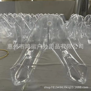 Patas inflables en forma de M de PVC verde transparente, piernas de maniquí personalizadas para publicidad - Product Image 2