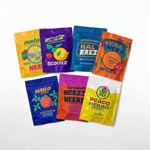 Custom Mylar <b>Bags</b> Black 3-Side Zipper Pouch With Logo 3.5\" Stand Pouch Packaging Plastic Tobacco Pouches - Product Image 3