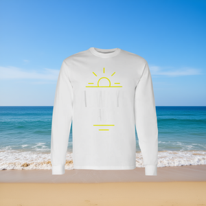 Camiseta sarcástica de manga larga con diseño gráfico de sol para hombre y mujer, ropa informal - Product Image 3