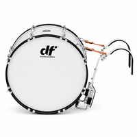 Tambour basse de marche 26 pouces à coque en bois, avec support et baguettes, pour performance de fanfare, vente en gros, direct usine