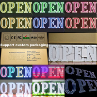 Enseigne lumineuse personnalisée avec logo, lettres rétroéclairées en acrylique, panneau publicitaire pour entreprise, bar, magasin, néon flexible LED RVB