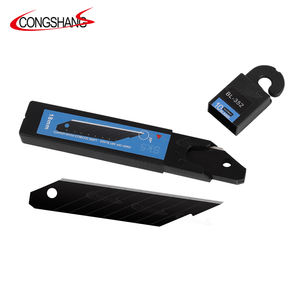 18 milímetros Black Stainless Steel Utility Cutter Knife Blade 10pcs Snap Off para DIY OEM Customizável - Product Image 6