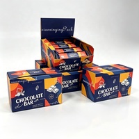 Cajas de Exhibición de Productos con Tapa Abatible, Caja de Exhibición Corrugada Personalizada, Caja de Exhibición de Chocolate de Papel Lista para el Estante, para Bodas