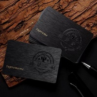 Cartes de visite transparentes personnalisées en PVC givré avec impression offset et marquage à chaud, logo personnalisé