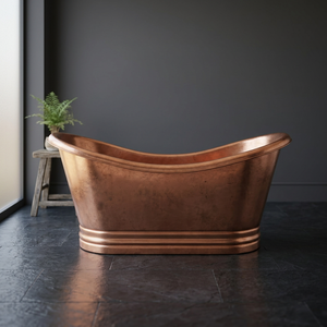 Bañera Ovalada de Cobre Duradera, sin Tapa, Hecha a Mano, de Lujo, Artesanía India para el Hogar, Hotel y Baño - Product Image 3