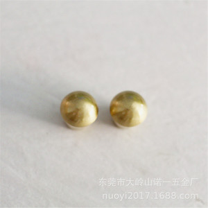 Furniture Handle And <b>Knob</b> <b>Copper</b> Natural Color Round Minimalist Cabinet Drawer Handle Durable - Product Image 4