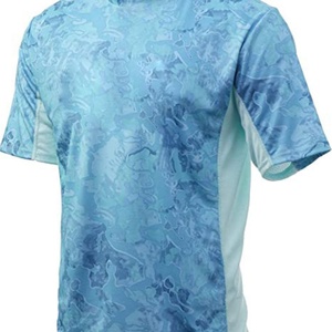 ผู้จำหน่ายเสื้อยืดตกปลา เสื้อตกปลาโพลีเอสเตอร์ พิมพ์ลายตามสั่ง ป้องกันแสงแดด UPF 50+ เสื้อตกปลาฮาวายน้ำหนักเบา - Product Image 3