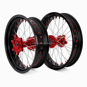 Juego de Ruedas Supermoto de 17 Pulgadas, Llantas Bicolor, Bujes Azules, Aleación de Aluminio, para Motocicletas YZ YZF YZX <span class=keywords><strong>125</strong></span> 250 450 2003-2024 - Product Image 6