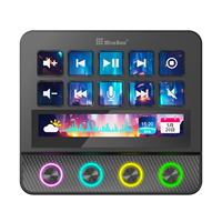 Contrôleur de streaming MiraBox N4 Pro avec 10 touches macro LCD, hub USB, clavier programmable pour le streaming, les jeux et le bureau, noir