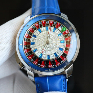 Reloj Mecánico de Alta Calidad con Diseño de Ruleta Jacob, Caja de Acero Inoxidable y Correa Acrílica para Hombre - Product Image 3
