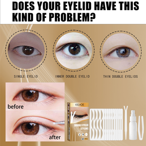 EELHOE Bande adhésive double paupière, ruban de beauté pour les yeux, en dentelle, <span class=keywords><strong>invisible</strong></span>, sans colle, respirant, super adhésif, longue durée, avec kit de clips - Product Image 3