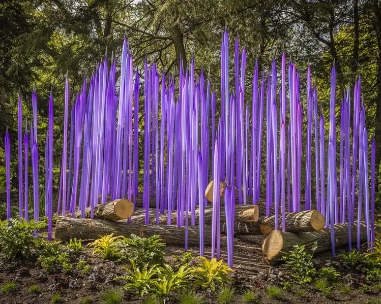 Recém-Projetado Grande Jardim Decoração Spike Forma Personalizado Murano Glass Art Escultura