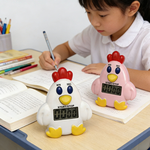 <span class=keywords><strong>Timer</strong></span> Elettronico Magnetico a Forma <span class=keywords><strong>di</strong></span> Pollo Cartone Animato, Promemoria Conto alla Rovescia per Cucina, Strumento Digitale <span class=keywords><strong>di</strong></span> Gestione del Tempo per Casa, Cucina, Bambini e Studenti - Product Image 6