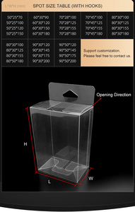 Boîtes d'emballage carrées en plastique PET transparent, design personnalisé en usine, pour jouets, cadeaux, cosmétiques et autres produits. - Product Image 5