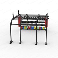 Estantería de Almacenamiento para Gimnasio Comercial, Independiente, con Patas Antideslizantes, Estación Multifuncional