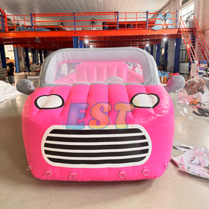 Voiture flottante <span class=keywords><strong>gonflable</strong></span> pour 4 passagers <span class=keywords><strong>Bateau</strong></span> à eau <span class=keywords><strong>gonflable</strong></span> fou remorquable en PVC pour enfants et adultes - Product Image 3