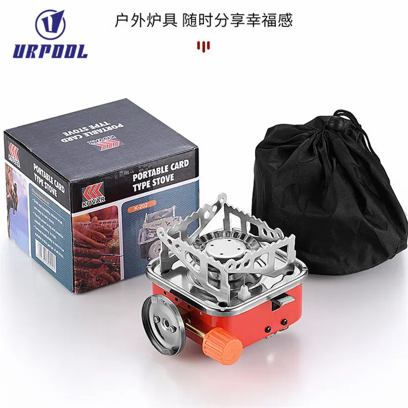 Outdoor Kitchen Propane Butane Stove Portable Lightweight Custom Logo Stove Camping Folding Gas Stove