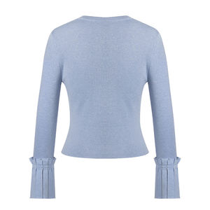 Elegant Woman Office Lady Clothes Custom Fashion Sweater Women Luxury Tops Ladies Pullover Long Sleeve Sweater - Product Image 3