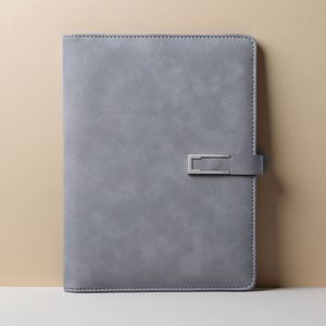 Custom Company Business Gifts PU Leather Hardcover 6 Ring Binder Loose-<b>Leaf</b> A5 Planner Notebook 80 Sheets PVC/Fabric/PP Cover - Product Image 5