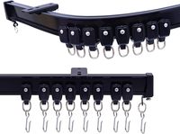 Rails de rideau en gros d'usine Rail pliable Rail de rideau de courbure moderne Rails en aluminium en plastique pour rideaux