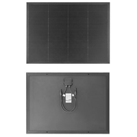 Panneau solaire HPBC 200W 300W monocristallin tout noir, module rigide haute efficacité, éco-responsable pour système hors réseau, camping-car, marine
