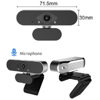 Cámara Web USB 2.0 de 2MP con Transmisión en Vivo HD 1080P, Enfoque Automático, 30 FPS, Zoom 21x-40x, Clip, Gran Angular de 110°, NFC, Micrófono y Flash LED