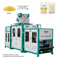 Machine d'emballage sous vide pour riz en grains de 2,5 à 10 kg |   Machine d'emballage sous vide haute vitesse 600-800 sacs/h avec système d'ensachage
