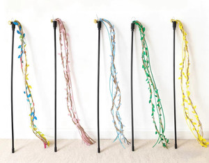 Suministros para mascotas al por mayor: Varita interactiva para gatos con cascabel, juguete de peluche con cuerda para gatitos, varita de juguete para provocar gatos - Product Image 2