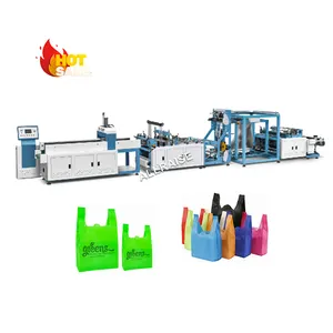 Factory Price Machine For Making Nonwoven Fabric T-shirt Vest Bags Fully Automatic Non-woven Bag Making Machine