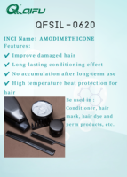 Huile de silicone aminée QIFU pour produits capillaires. Fourniture de services de formule. AMODIMETHICONE. Prix direct usine pour les produits de beauté.